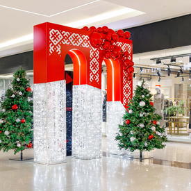 новогодняя арка в тц