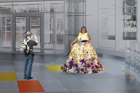 Световая фотозона «Платье Princess»