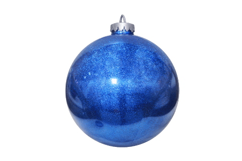 Большой новогодний шар блестящий, Синий